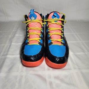 Reebok John Wall 3 Mens Sz 11Basketball Shoes Blue Black Orange Athletic Sneaker